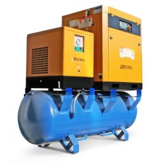 Промышленный винтовой компрессор BERG ВК-5,5РО-500/12 бар с ременным приводом