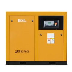 Промышленный винтовой компрессор BERG ВК-45Р-E/10 бар с ременным частотно-регулируемым приводом